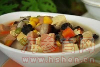 海参火腿豆腐汤做法