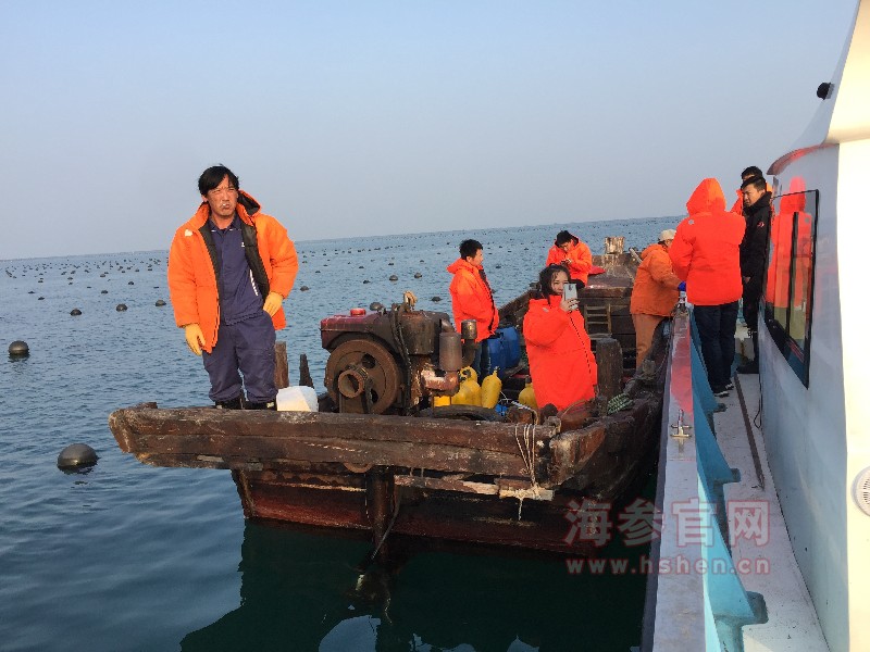 刚刚抵达捕捞海参的海域