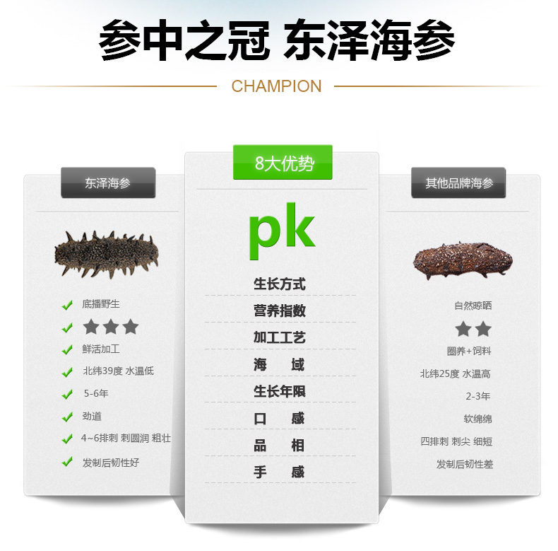 东泽海参和其他海参好坏对比 海参鉴别方法