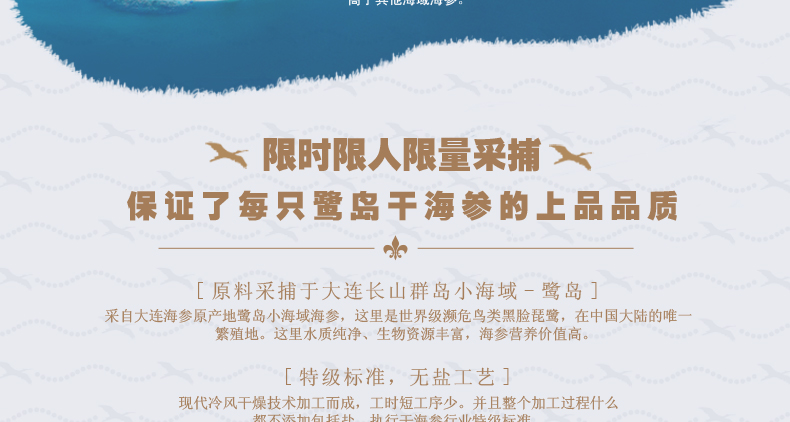 大连长山群岛小海域-上品堂鹭岛海域