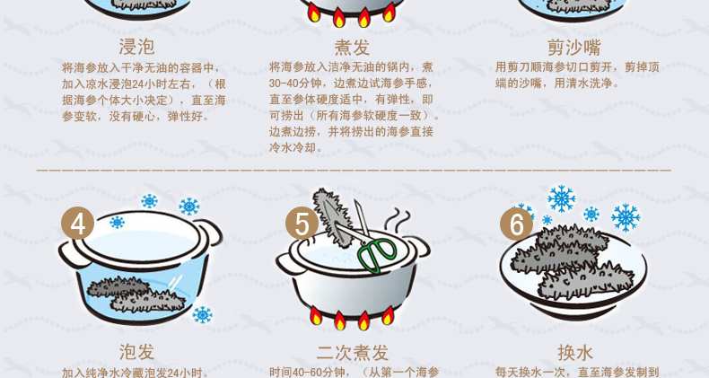 海参泡发步骤详解3